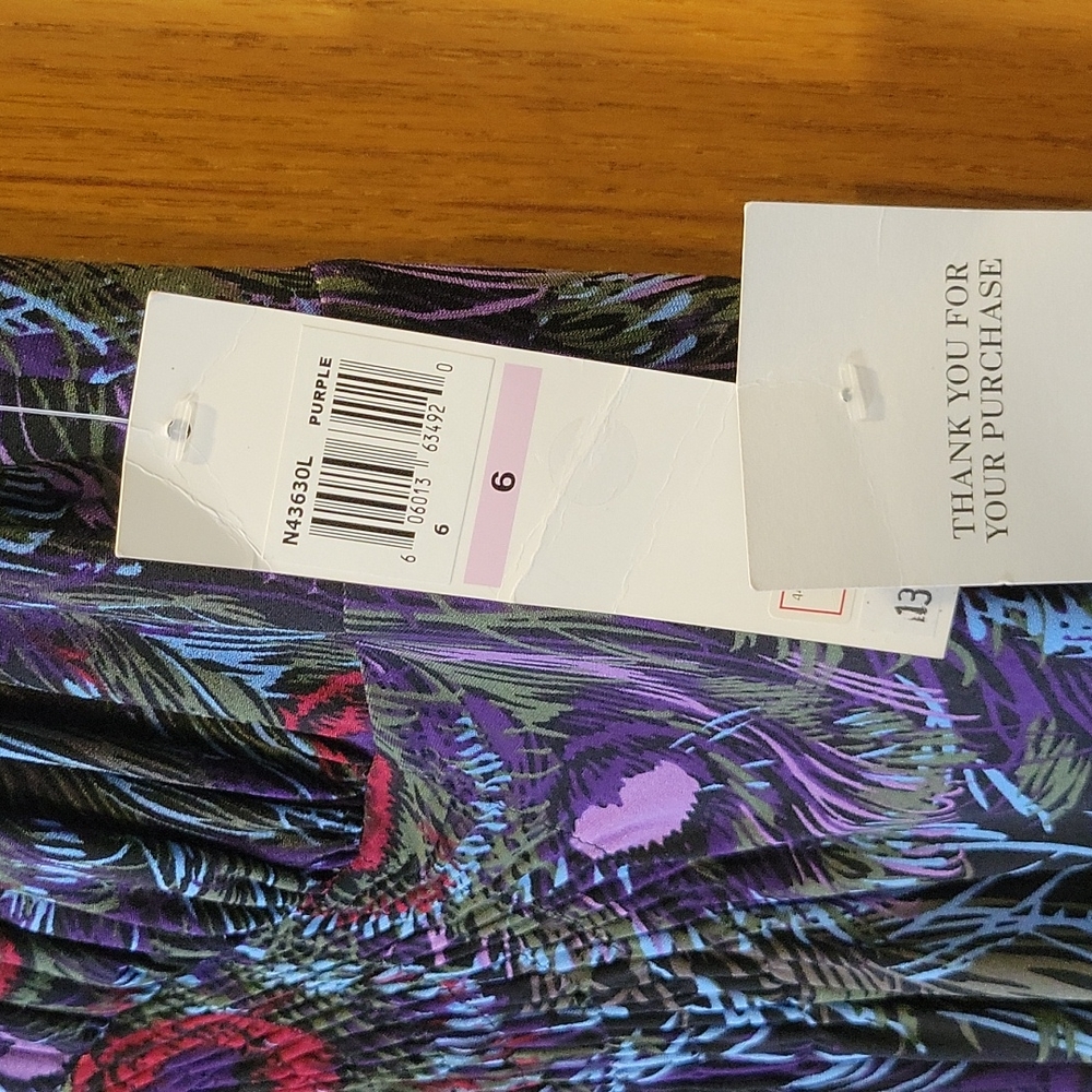 NWT MUSE Purple Artistic Dress - Picture 3 of 9